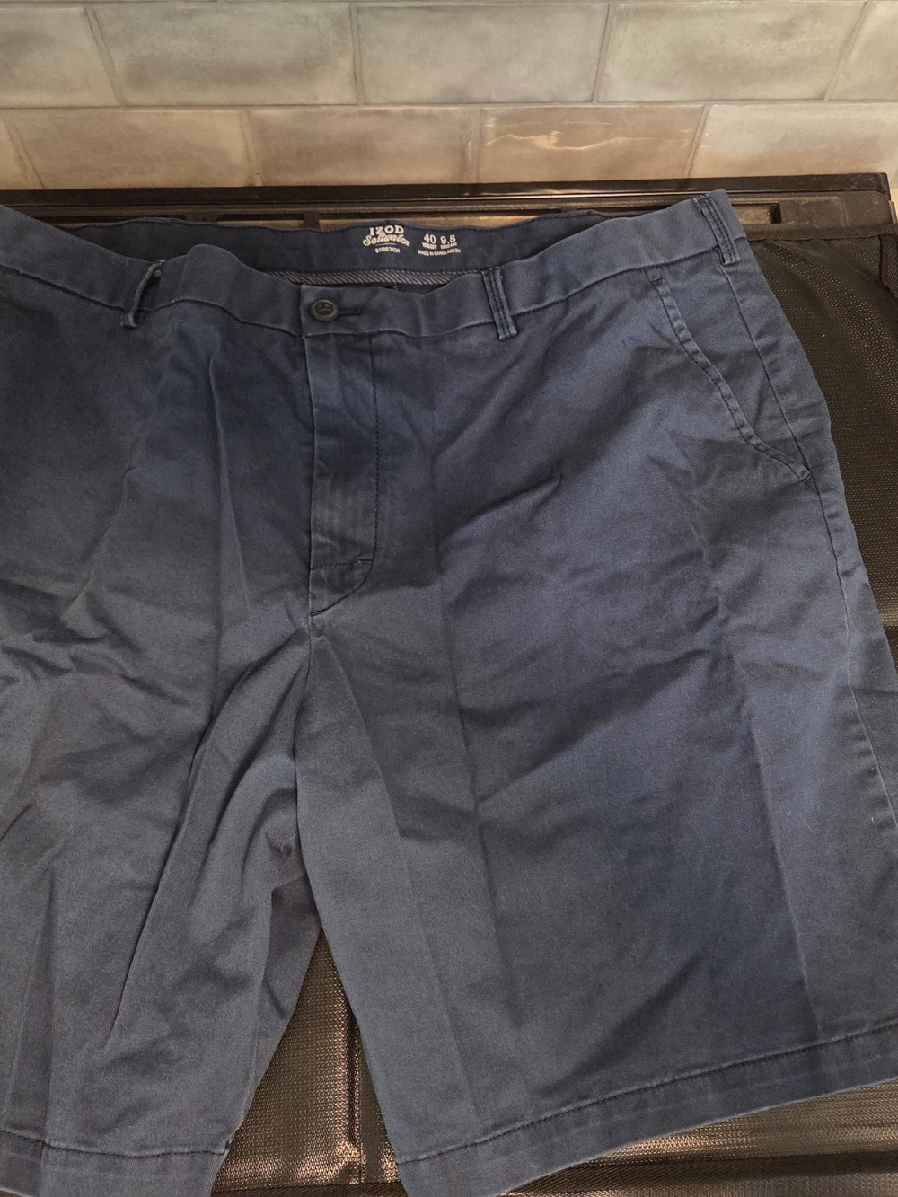 Izod Men's Navy Hybrid Chino Shorts